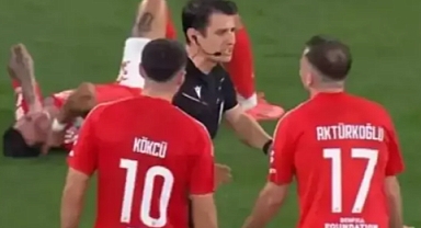 Şampiyonlar Ligi'nde İptal Edilen Gol Üzerine Kerem Aktürkoğlu'nun Hakemle Tartışması