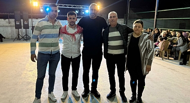 Germencik Belediye Başkanı Burak Zencirci, Muhtarlarla Birlikte Asker Eğlencesine Katıldı ve Zeybek Oynadı