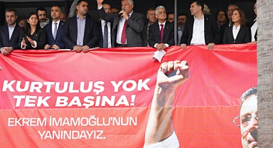Adana Büyükşehir Belediye Başkanı Zeydan Karalar, “Ekrem Başkanımızın yanındayız.”