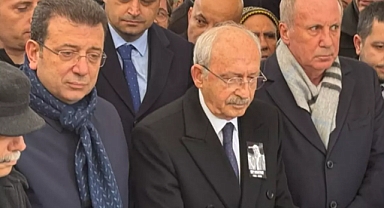 Cenazede Siyasi İsimlerden Dikkat Çeken Buluşması: Kılıçdaroğlu, İmamoğlu ve İnce Yan Yana Saf Tuttu