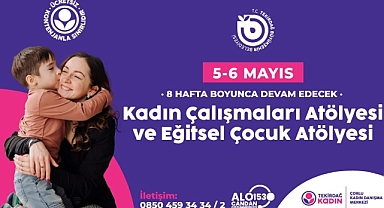 Tekirdağ’da Kadın ve Çocuklara Yönelik Atölye Çalışmaları Başlıyor