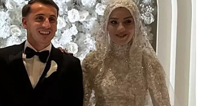 Milli Futbolcu Kerem Aktürkoğlu ve Ceren Azak Hayatlarını Birleştirdi