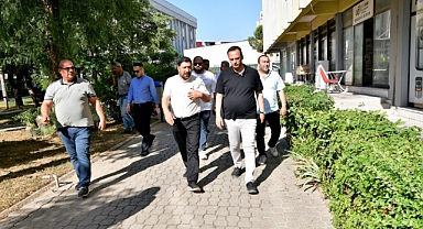 Bornova Belediye Başkanı Ömer Eşki, Fincancılar Çarşısı’nı Ziyaret Etti, Yatırımları Değerlendirdi