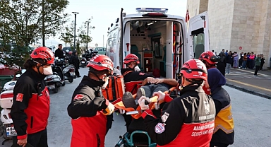 Bodrum Devlet Hastanesi’nde Afetlere Yönelik Entegre Tahliye ve Kurtarma Tatbikatı