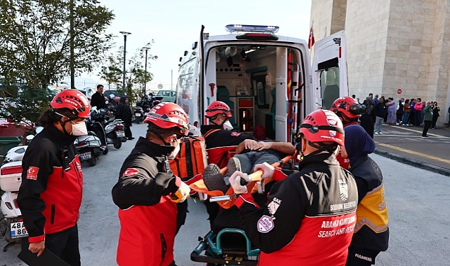 Bodrum Devlet Hastanesi’nde Afetlere Yönelik Entegre Tahliye ve Kurtarma Tatbikatı